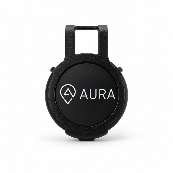 Black Aura Panic Button With Holder