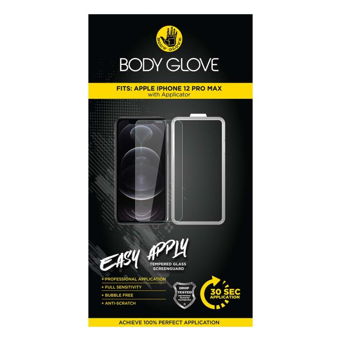 Body Glove Easy Apply Tempered Glass Screen Protector - Apple iPhone 12 Pro Max
