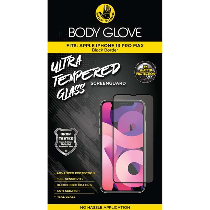 Body Glove Ultra Tempered Glass Screen Protector - Apple iPhone 13 Pro Max