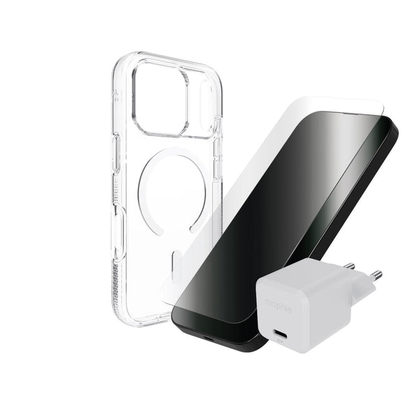 ZAGG Phone Case / Screenguard / Wall Charger Premium Bundle - Apple iPhone 18 Pro / iPhone 17 Pro (ZAGG-700622787)
