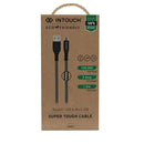 INTOUCH Micro USB Tough Braided Cable 2 Metres - Black (IT-CSC3024-BK)