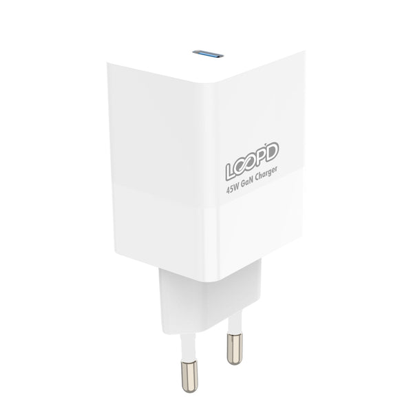 LOOP'D 1 Port Wall Charger 45W - White (LPHOM-1PORT-45)