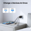Anker 4 Port Zolo Wall Charger 70W With Cable - Black (B121CL11)