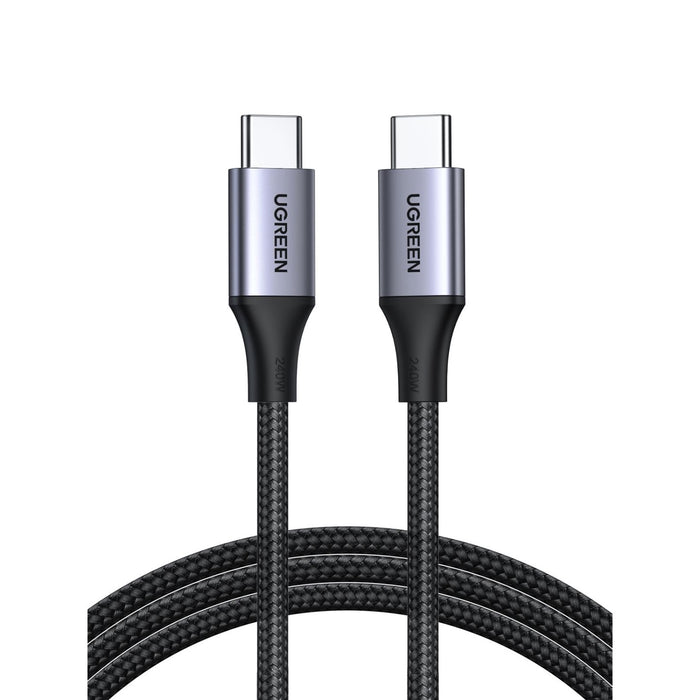 UGREEN Type-C To Type-C Braided Cable 240W 1 Metre - Grey (UG-US535-15311)