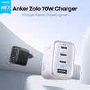 Anker 4 Port Zolo Wall Charger 70W With Cable - Black (B121CL11)