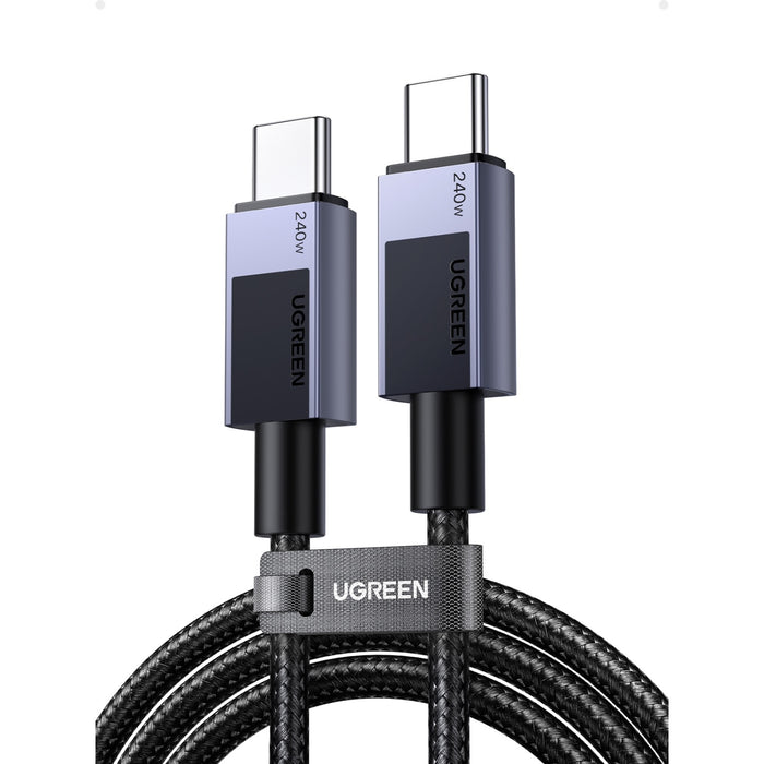 UGREEN Type-C To Type-C Braided Cable 240W 2 Metre - Grey (UG-L513-45068)