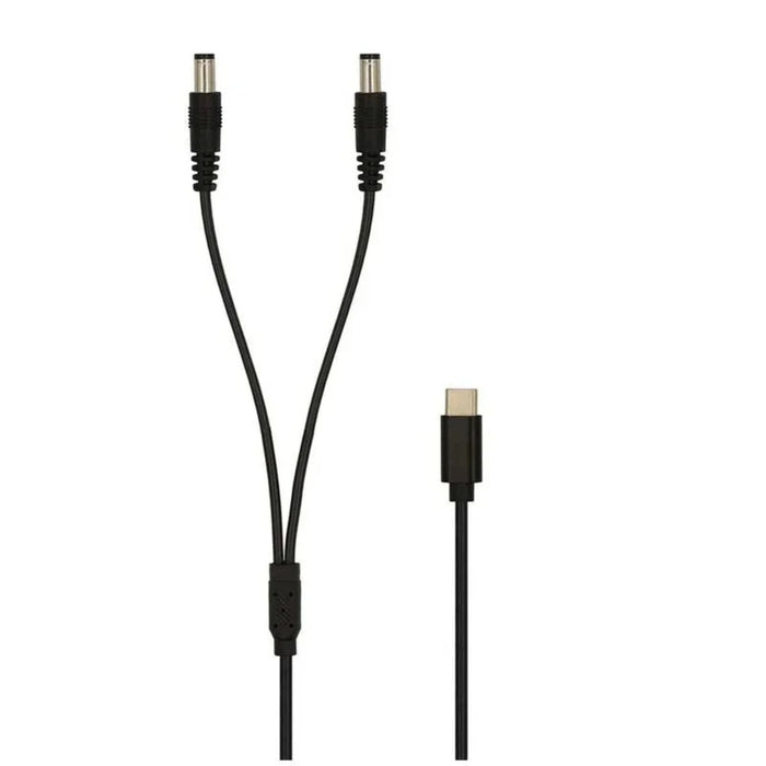 INTOUCH USB-C to Double Y DC Power Cable - Black (IT-CSC4518)