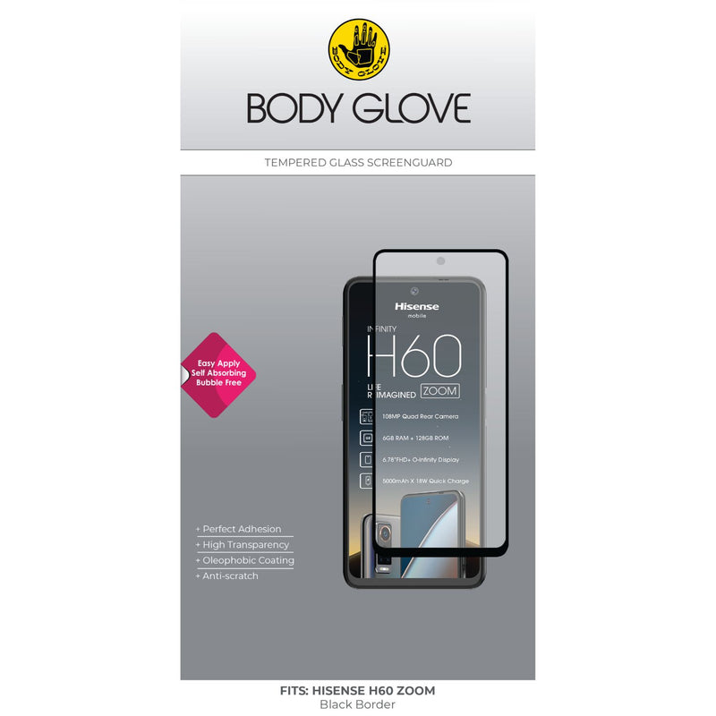 Body Glove Tempered Glass Screen Protector - Hisense H60 Zoom