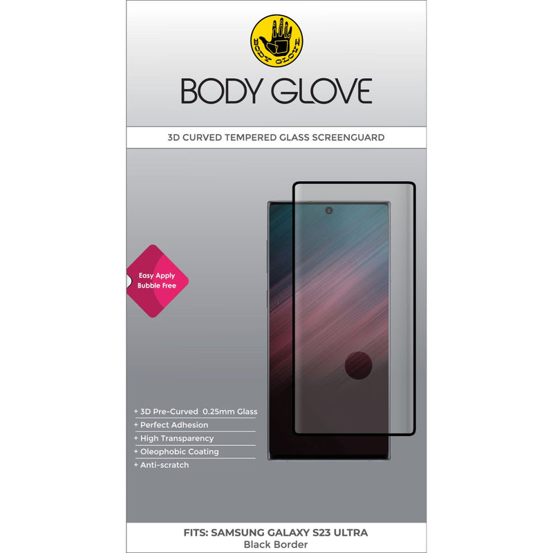 Body Glove 3D Tempered Glass Screen Protector - Samsung Galaxy S23 Ultra