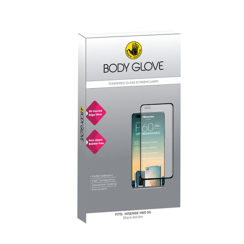 Body Glove 3D Tempered Glass Screen Protector - Hisense H60 5G