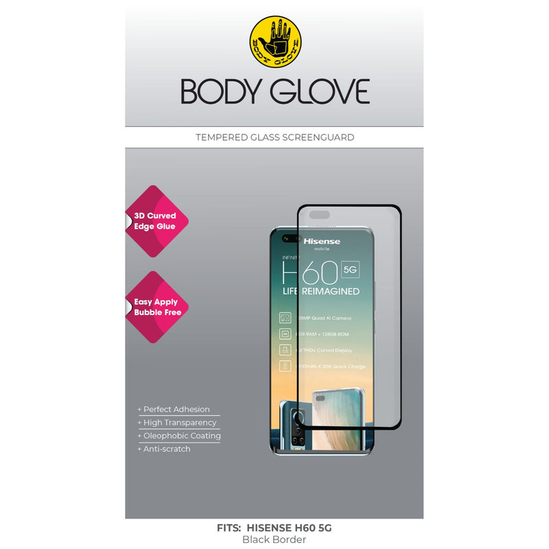Body Glove 3D Tempered Glass Screen Protector - Hisense H60 5G