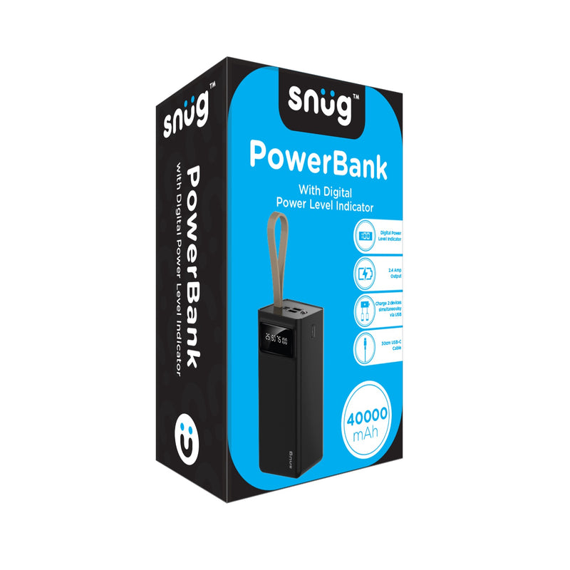 Snug Digital Display Powerbank - 40000mAh