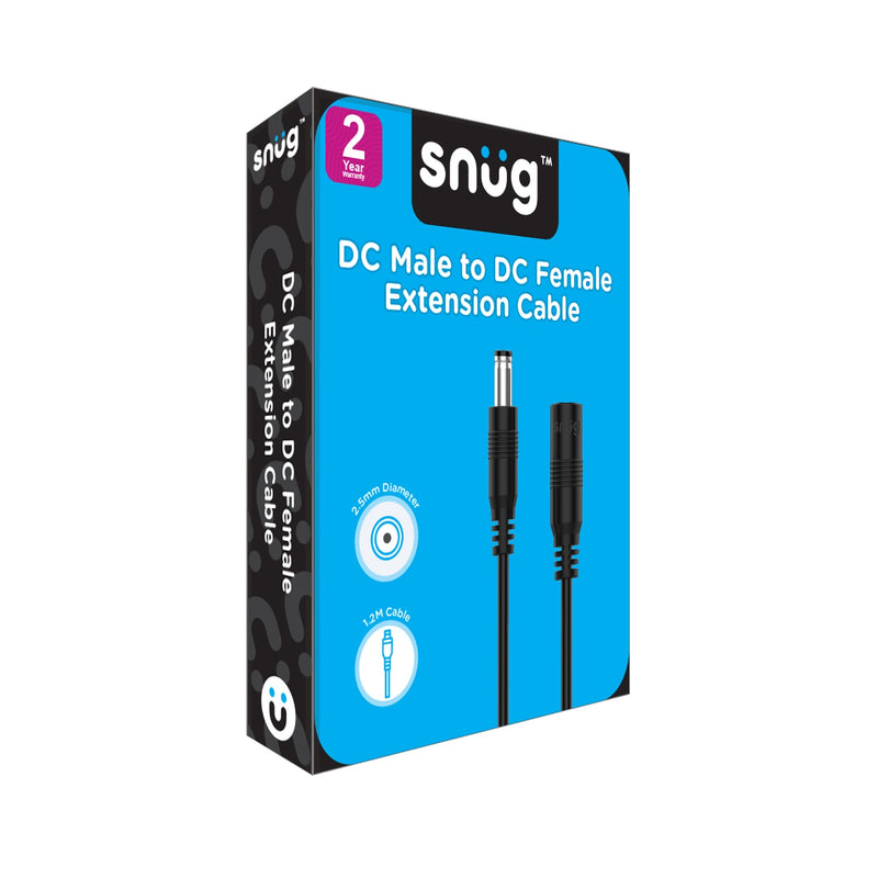 Snug DC Male To DC Female Extension