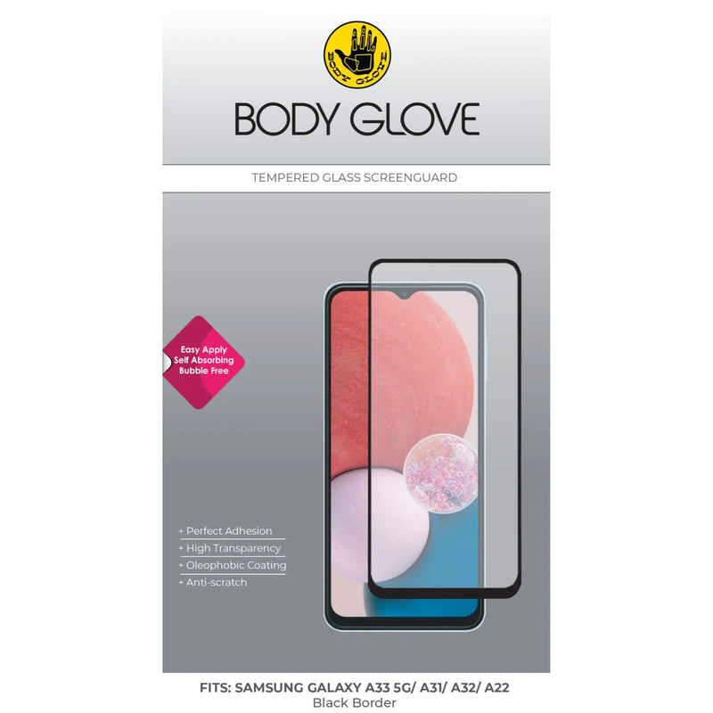 Body Glove Tempered Glass Screen Protector - Samsung Galaxy A33 5G / Galaxy A22 4G / Galaxy A32 4G / Galaxy A31