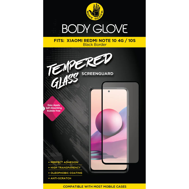 Body Glove Tempered Glass Screen Protector - Xiaomi Redmi Note 10 4G / Redmi Note 10S